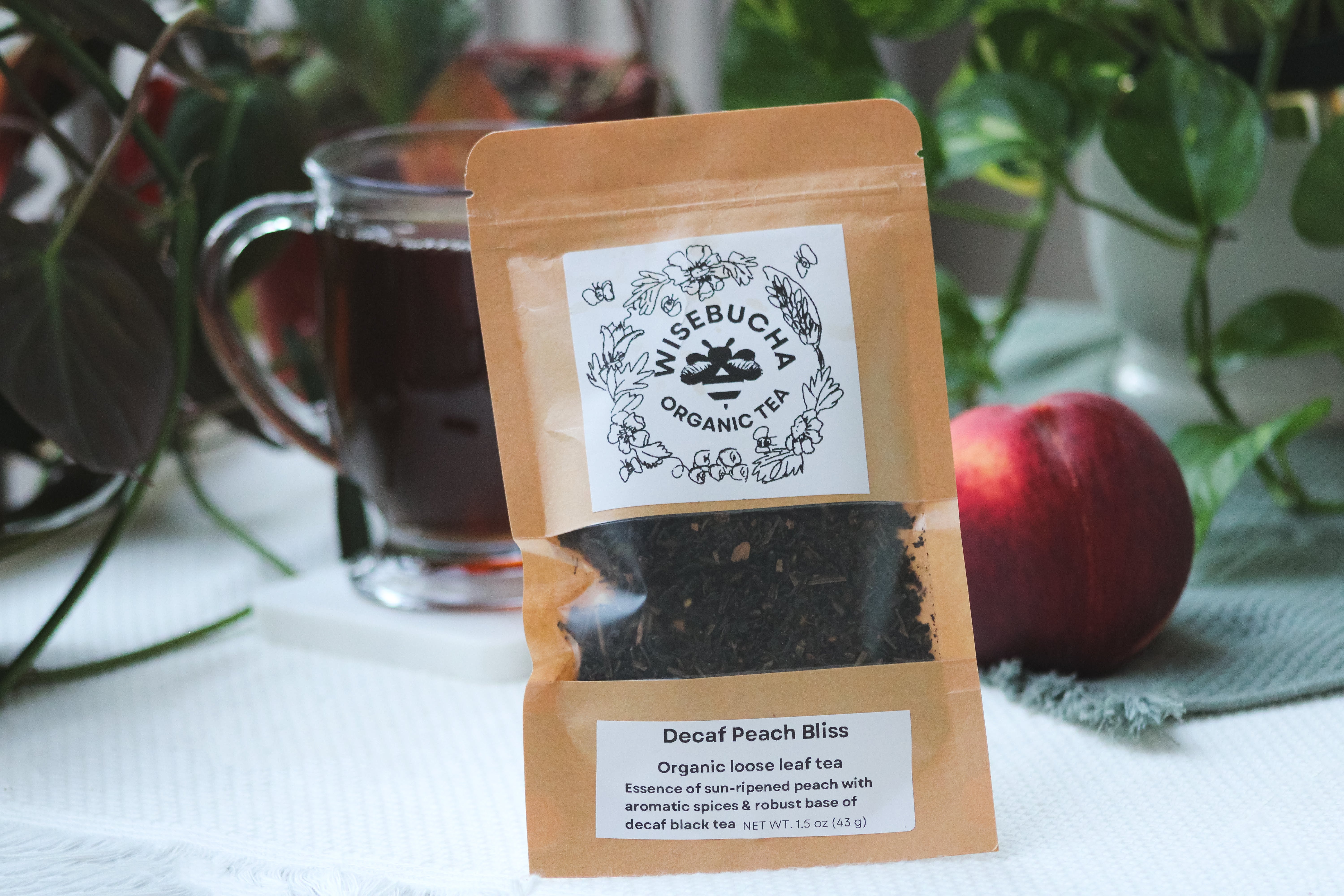 Decaf Peach Bliss Loose Leaf Tea