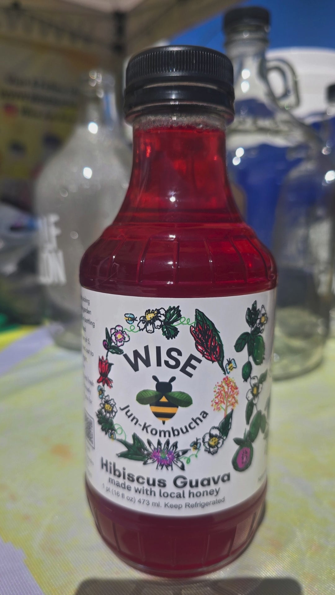 * Hibiscus Guava Jun Kombucha